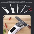thumbnail image 2 of 3 Blades Professional Knife Sharpener - Kitchen Blade Sharpener with Protective Cover, Professional Knife Sharpener | Quick Sharpening & Polishing Knife Sharpeners for Straight Edge, Serrated Knives, 2 of 9