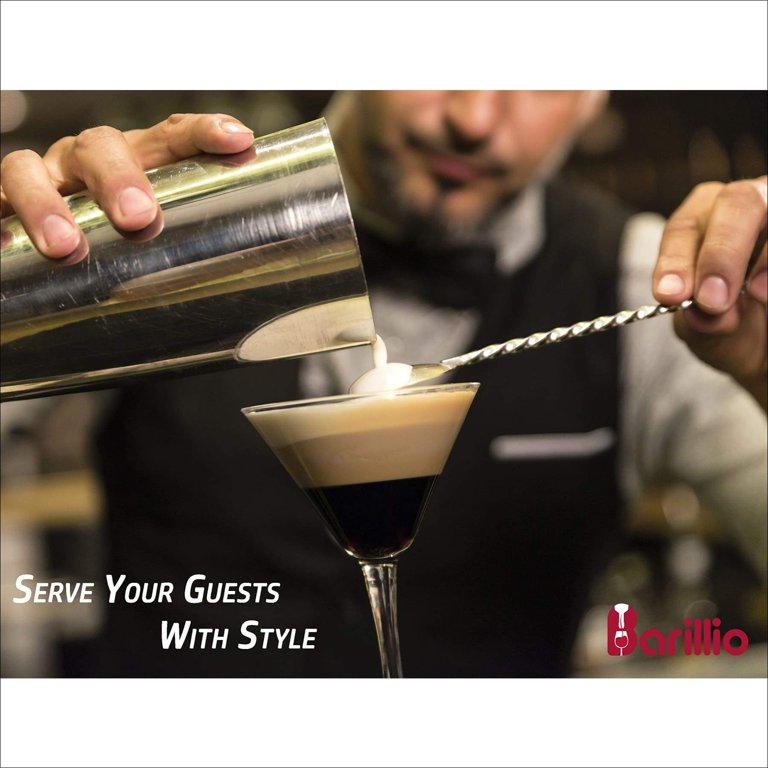 Barillio® Cocktail Shaker Set Drink Mixer (Black) - Barillio