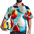 thumbnail image 4 of Bowling Men's Short Sleeve Beach Shirts, Casual Button Down Poplin Printed Summer Tops - Unisex, 4 of 6