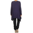 thumbnail image 4 of Women's Trendy Style Plus Size Long Sleeves Solid Tunic Top, 4 of 4