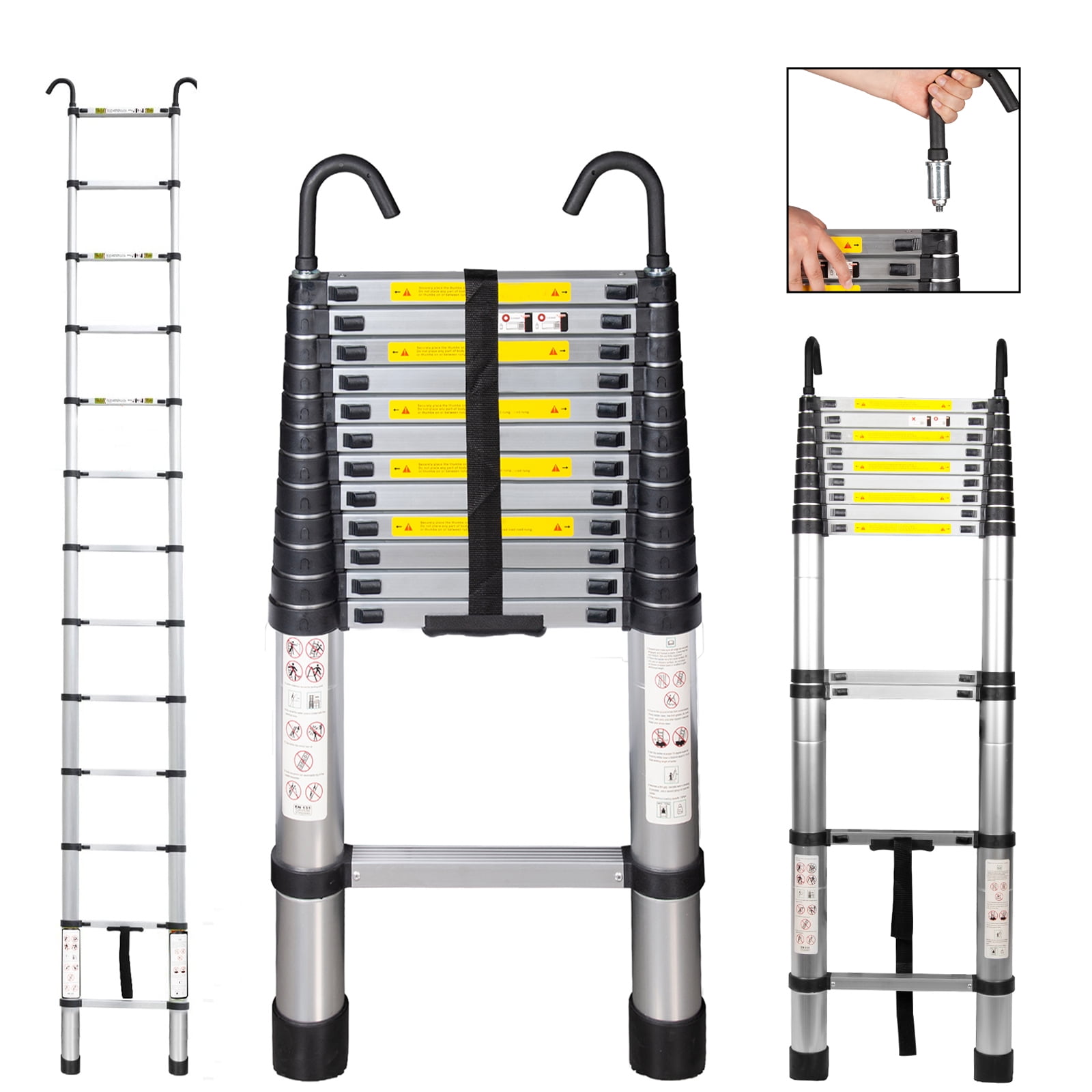 telescopic ladder hooks