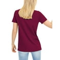 thumbnail image 2 of Ma Croix Womens Layering Short Sleeve Crew Tee Round Neck T-Shirts Pre-shrunk, 2 of 6
