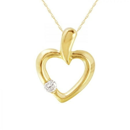 Foreli 0.05 Diamond 18k Yellow Gold Necklace