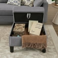 thumbnail image 5 of Pingliang Home Sectional Sofa with 2 Storage Ottomans,L Shaped 4 Seat Sofa Couch with Coffee Table Ottoman,Modern Linen Sofa for Living Room,Apartment,Office,Studio,Light Gray, 5 of 13