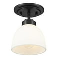 thumbnail image 4 of Z-Lite Ashton 1 Light Flush Mount in Chrome, 4 of 7