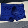 thumbnail image 2 of Men Ice Silk U Pouch Briefs Seamless G-String Boxer Briefs Panties Underwear, 2 of 9