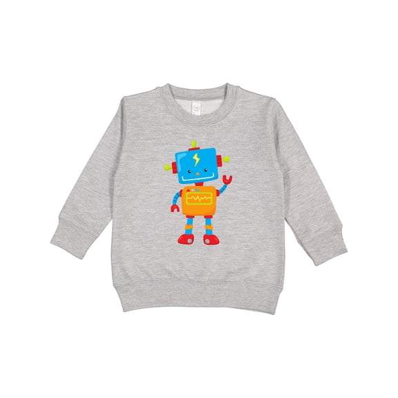 Inktastic Cute Robot, Colorful Robot, Funny Robot, Robotics Toddler Sweatshirt