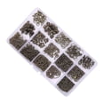thumbnail image 2 of Juego de suministros para hacer aretes, manualidades para hacer joyas, ganchos para aretes Marrón, 2 of 9