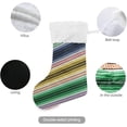 thumbnail image 3 of Coolnut Christmas Stocking Personalized Mexican Serape Stripes Large Candy Stocking Hanging Gift Xmas Stockings Decoration 1 PC for Family Holiday Party Ornaments Decor Fireplace, 3 of 7