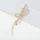 thumbnail image 3 of Ofertas Únicas 1 Pc Clips para el Cabello Exquisitos Rhinestone Encantador Clip de Moño de Primavera Clip para Peinados Tono Dorado Transparente, 3 of 5