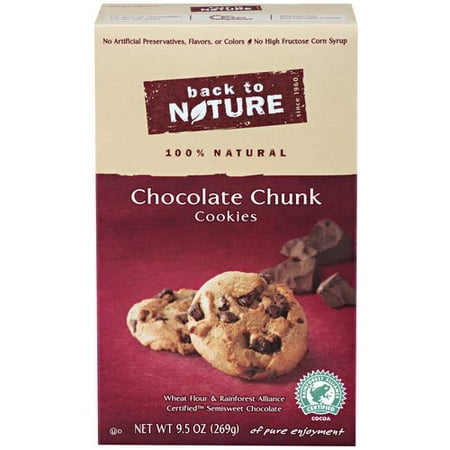 Back To Nature Chocolate Chunk Cookies, 9.5 oz - Walmart.com