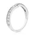thumbnail image 3 of Vir Jewels 1/2 CTTW V-Shape Diamond Wedding Band with Milgrain 14K White Gold Size 6 Female Adult, 3 of 9