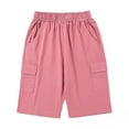 thumbnail image 2 of Hpgjzj Girls Cargo Shorts Lightweight Parachute Short Pants with Pockets Summer Cargo Shorts for Kids Casual Hiking Sports, 2 of 7