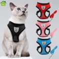 thumbnail image 2 of Conjunto De Arnés Y Correa De Malla De Aire Transpirable Suave Y Para Gatos Gato Perro Mascota, 2 of 4