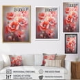thumbnail image 4 of Designart "Coral Poppies love expression V" Floral & Botanical Wall Decor, 4 of 5