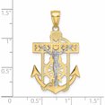 thumbnail image 2 of 10K Two-Tone Mariner\\'s Crucifix Pendant (39 X 22) Made In Peru -Jewelry By Sweet Pea, 2 of 5