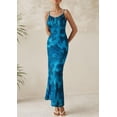 thumbnail image 3 of Vestido largo PRETTYGARDEN para mujer, ajustado con estampado floral, verano 2025, 3 of 9
