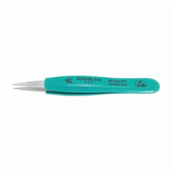 Excelta Tweezer,Strong,5 in. L,SS 00-SA-ET