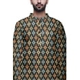 thumbnail image 6 of Atasi Mens Summer Kurta Shirt Printed Long Kurta Cotton Poplin Ethnic Shirt, 6 of 7