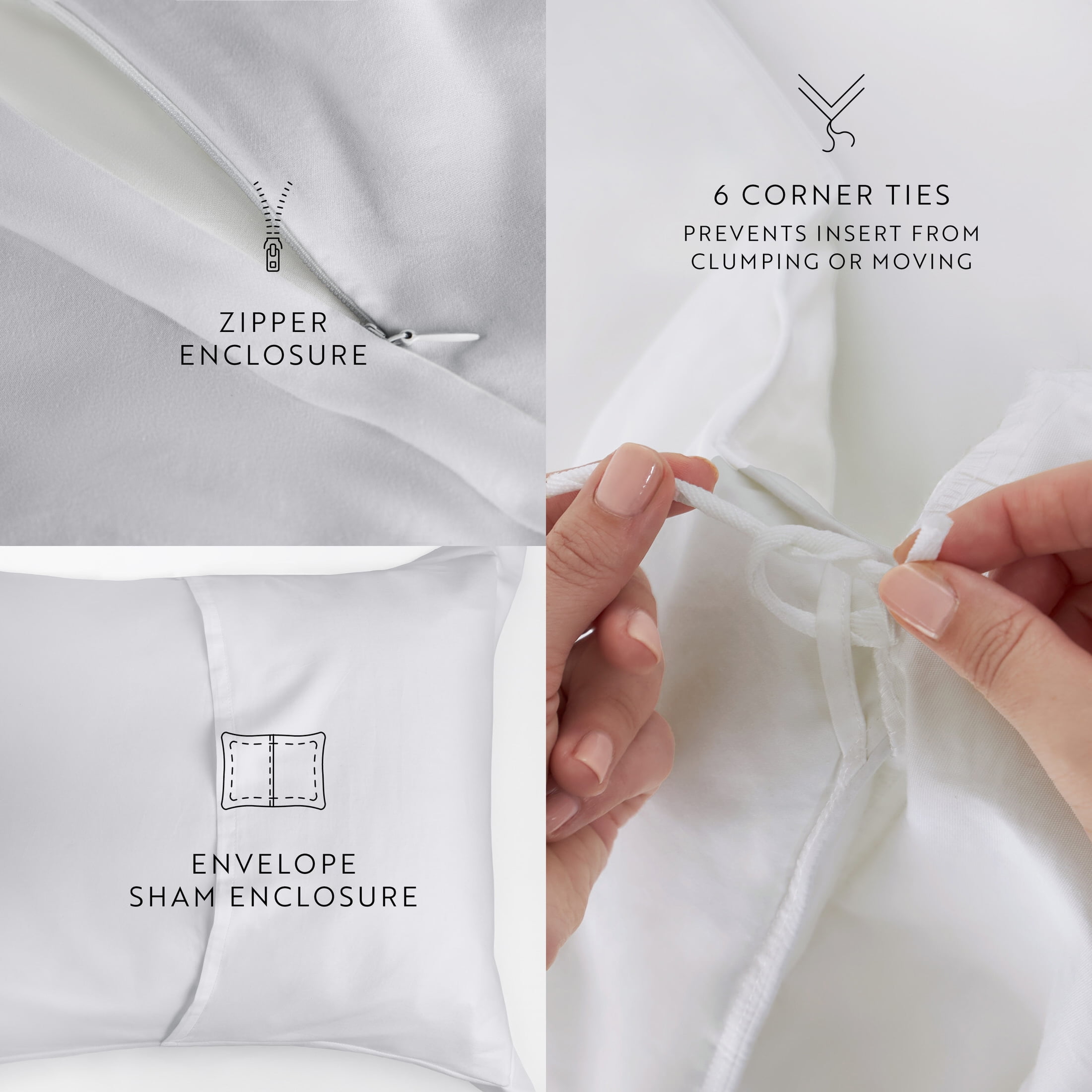 Light Gray Vintage Washed 3 Piece Cotton Duvet Cover Set, Twin/TwinXL, by Noble Linens