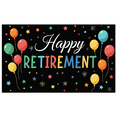 thumbnail image 6 of LUUFILx Colorful Balloon and Star Themed Happy Retirement Banner Party Decoration Backdrop Photography Props, 6 of 6