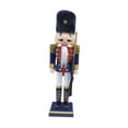 thumbnail image 4 of simhoa Traditional Wooden Nutcracker Ornament Decor for Home Party Favors Fireplace C, 4 of 8