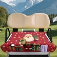 thumbnail image 3 of XYZCANDO Christmas Santa Claus Golf Cart Seat Cover with 4 Pockets - Non-Slip Washable Universal Accessory for Golf Lovers, 3 of 8