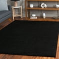 thumbnail image 2 of SAFAVIEH Rumi Blaire Solid Polyester Shag Area Rug, Black, 8' x 10', 2 of 7