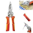 thumbnail image 2 of WHEANG 9 In1 Wire Strippers with Electricity Measurement Function Upgrade Multifunctional Wire Stripper Voltage Tester Pliers Cable Scissors for Stripping Winding Splitting One Size Silver, 2 of 9