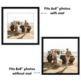 thumbnail image 5 of Americanflat 8x8 Picture Frame with Shatter-Resistant Glass with 6x6 Mat Display Photo Streamline - Black, 5 of 8