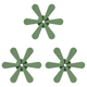 thumbnail image 1 of Tapete para Mesa Con Soporte Salvamanteles en Forma Navidad Comedor () Verde, 1 of 4