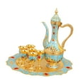 thumbnail image 1 of yuksok Turkish Coffee Pot Set Drinkware Wedding Gift for Home Living Room Tea Table light green, 1 of 9