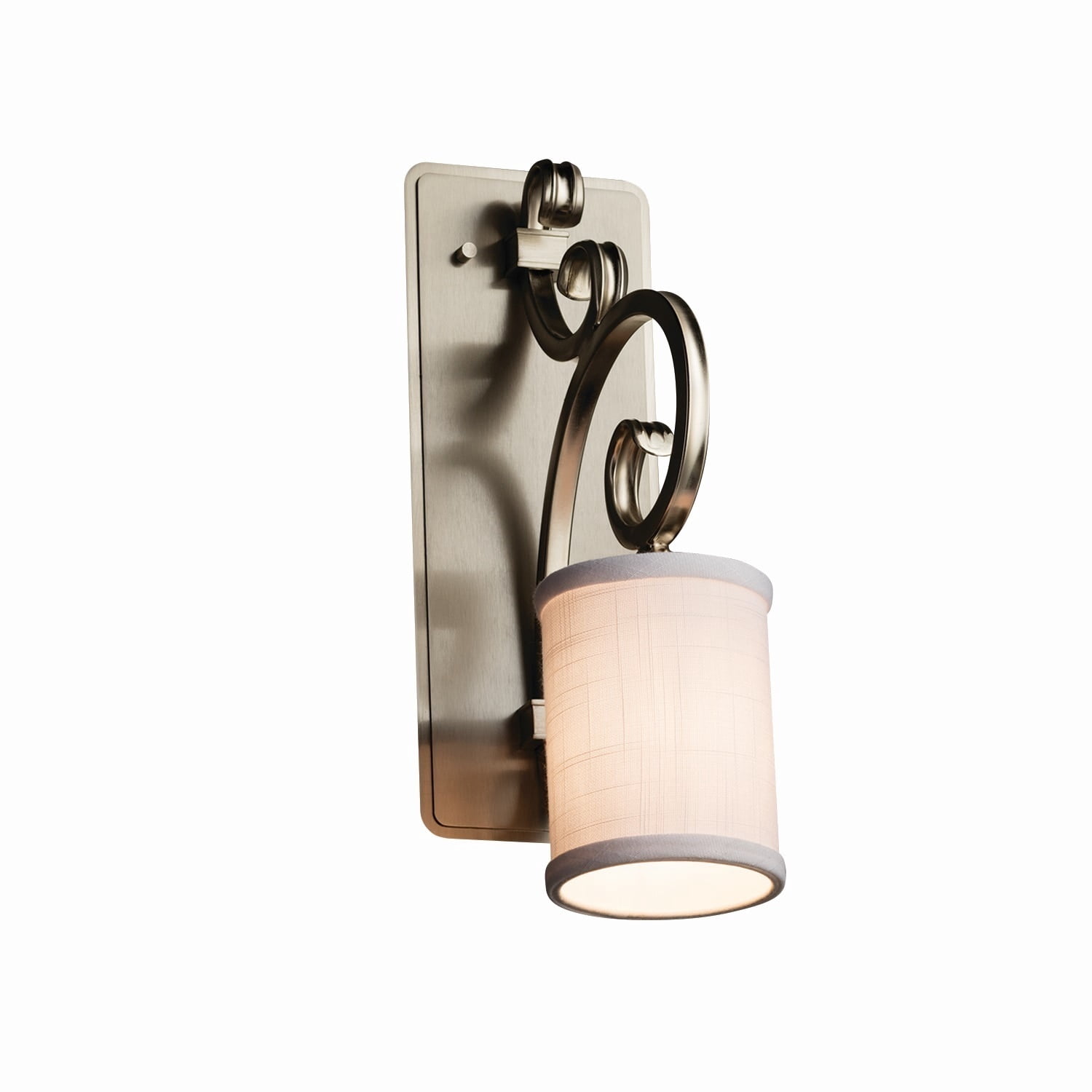 Justice Design Group Textile Victoria 1 Light Wall Sconce - Walmart.com -  Walmart.com