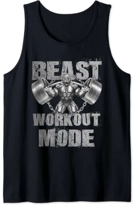Gorilla Beast Workout Mode Lifting Weights Fitness Gym Tank Top Size S-3XL