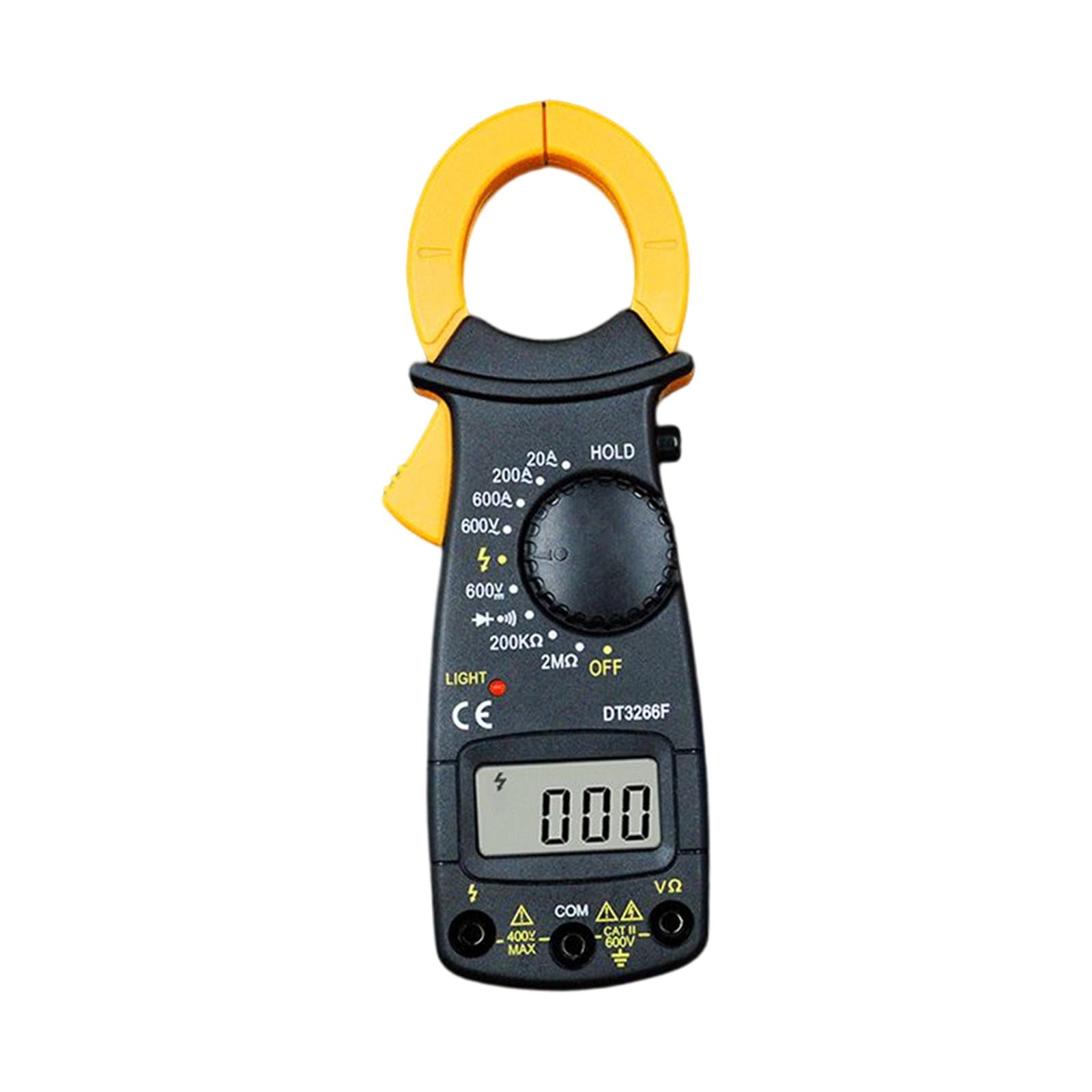 Miulika Multimeter Digital Clamp Meter Diode Tester Resistance Amp Voltage Tester 600V AC DC Voltage Meter Testor with LCD Display, Overload Protection , With Buzzer