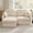 Beige-2S+1O, variant on Chenille Modular Sofa, 2-Seater Deep Seat Cloud Couch, Upholstered Sofa with Round Pillows, Quilted Back Cushions & Recessed Base, Modern Sofa for Living Room, Apartment,Bgige