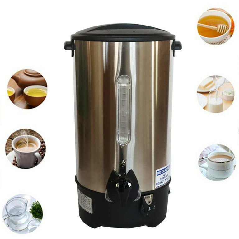 INTBUYING Stainless Steel Large Capacity Commercial 110V Hot Water Dispense  Boiler Instant Boiling Machine Heater Electric Kettle Temperature Control