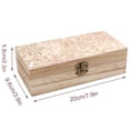 thumbnail image 2 of 7.9×2.3 In Wooden Boxes Durable Easy To Use Dustproof Prevent Slippery Delicate And Cabinet Rose Gold Foil Leopard Print_12, 2 of 8