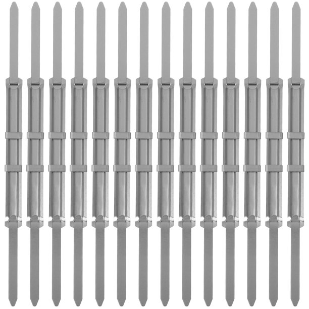 50 clips metálicos para carpetas de oficina, sujetadores de papel con puntas metálicas, compresores para perforaciones estándar de dos agujeros, accesorios para carpetas de archivos.