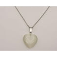 thumbnail image 2 of Natural Heart Shaped Cat Eye Handmade Pendant Necklace Chain Pendant Necklace, 2 of 6