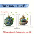 thumbnail image 3 of Crown Earth Decoration 2D Acrylic Crown Wrapping Earth 2025 Decoration Chinese New Year Hangable Decoration Hangable Decoration Car Rearview Pendant,A Snake Crown Acrylic Pendant Clearance, 3 of 9