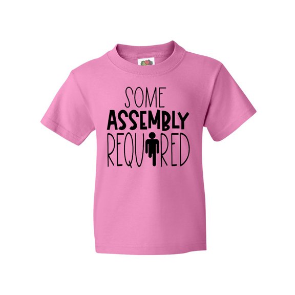 Inktastic Some Assembly Required Right Leg Amputee Youth T-Shirt