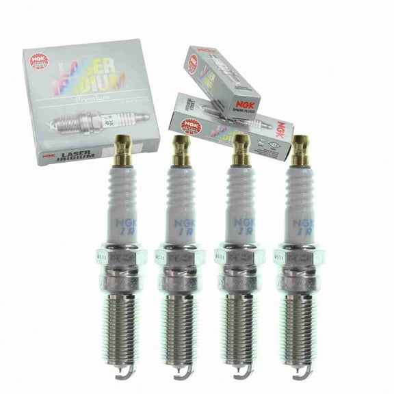 4 pc NGK Laser Iridium Spark Plugs compatible with Ford Fiesta 1.6L L4 2011-2019
