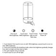 thumbnail image 4 of Flexible LED Strip Rechargeable Minimalist Table Lamp Portable Night Light for Bedroom Living Room Office, 4 of 7