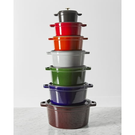 Staub - Cast Iron 9-qt Round Cocotte - Dark Blue