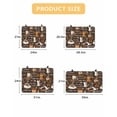 thumbnail image 7 of Large Induction Cooktop Protector Mat Coffee Stove Top Covers for Electric Stove, Brown Retro Coffee Theme Beans Latte Tea Cup Decorative Stove Burner Cover Mats, Glass Top Stove Cover, 7 of 7