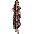 thumbnail image 3 of Vestido Jeqeocafy maxi holgado de manga corta para mujer, casual, casual, 3 of 6
