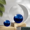 thumbnail image 3 of 2 Pcs Boule Réfléchissante 2,5 Pouces 63mm Sphère Polie Boule Creuse Bleu Profond, 3 of 7