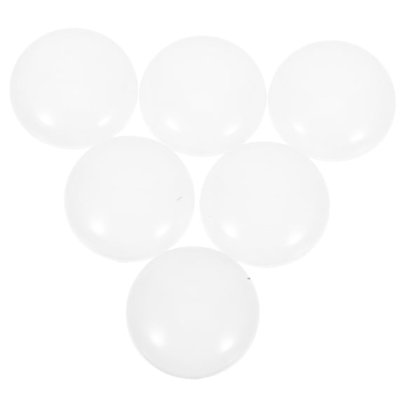 BESTYASH 6Pcs White Clip on Lamp Shades Plastic Round Replacement for Indoor Ceiling Light Fixtures