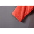 thumbnail image 4 of Kids Bathrobe- Boys Girls Microfiber Fleece Hooded Robe With Pockets and Self-Tie Belt, LARGE, Coral Color, 4 of 9